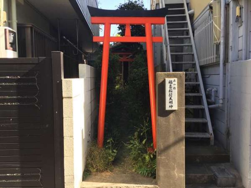 Tokyo Private Tour - One of the smallest (and perhaps the narrwest!) shrine....
