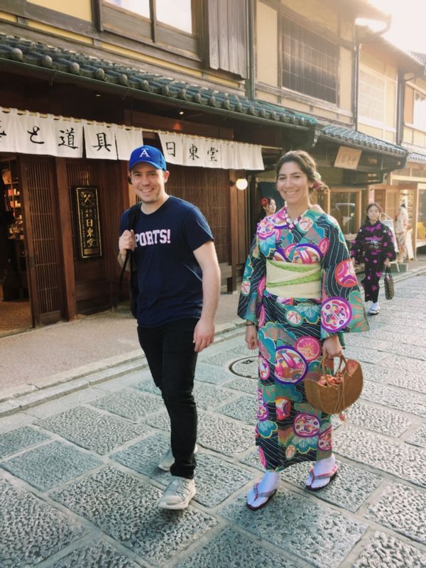Osaka Private Tour - Kyoto tour with honey moon couple John and Mayra from AUS
