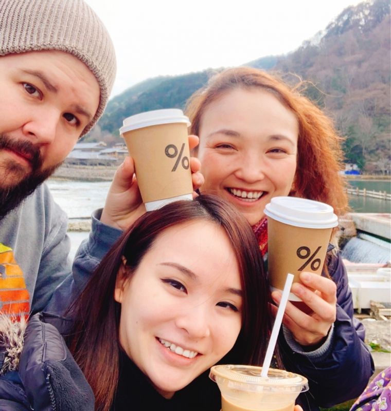 Osaka Private Tour - Instagramable coffee shop! Al and Lalita are cool couple from USA