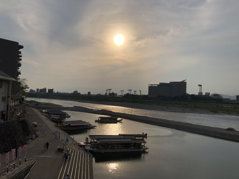 Gifu Private Tour - Beautiful sunset from Nagara bridge