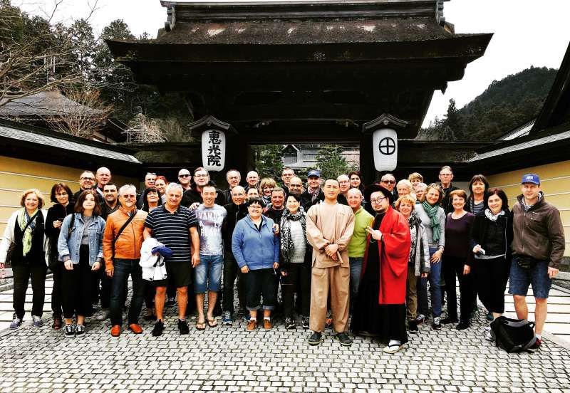 Mount Koya Private Tour - A photo in front of Buddhist temple