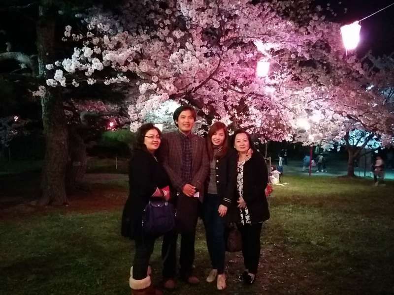 Osaka Private Tour - Night Sakura