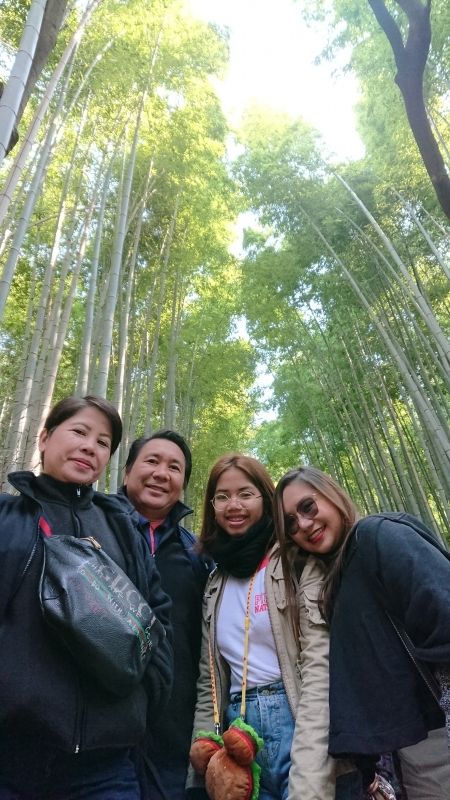 Shiga Private Tour - Nice family at Bamboo Forest 