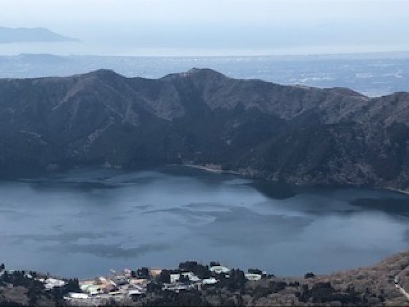 Tokyo Private Tour - View of Ashi Lake from Mt. Komagatake (1,356 m)