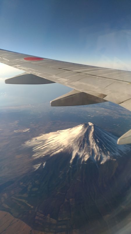 Saitama Private Tour - Mt. Fuji from the airplane