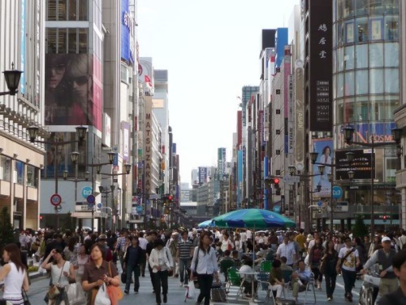 Saitama Private Tour - Pedestrian heaven ay Ginza.