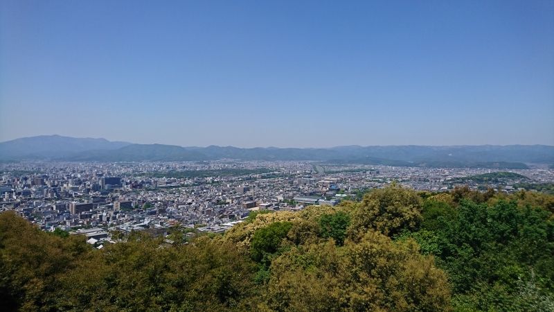 Osaka Private Tour - View of Kyoto city from Shorenin-monzeki temple, Shogun-zuka Seiryuden