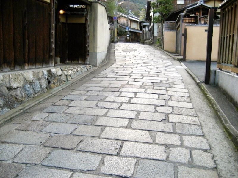 Kyoto Private Tour - Stone pavement at Gion District.