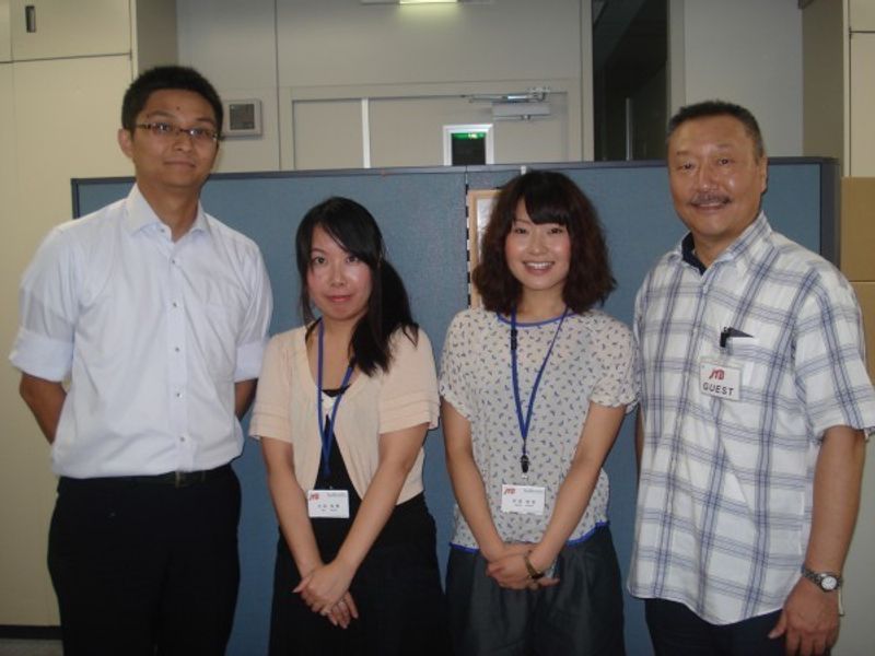 Tochigi Private Tour - This photo was taken in 2012 after the big earthquake.  Our TOTAK members were asked to guide the individual overseas visitors handled by the biggest inbound operator.  I am on the right hand side.  