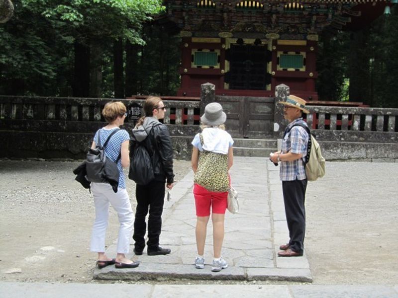 Tochigi Private Tour - One of my guests took this picture just after I started as a guide.  this was taken in front of five story pagoda in Toshogu shrine.