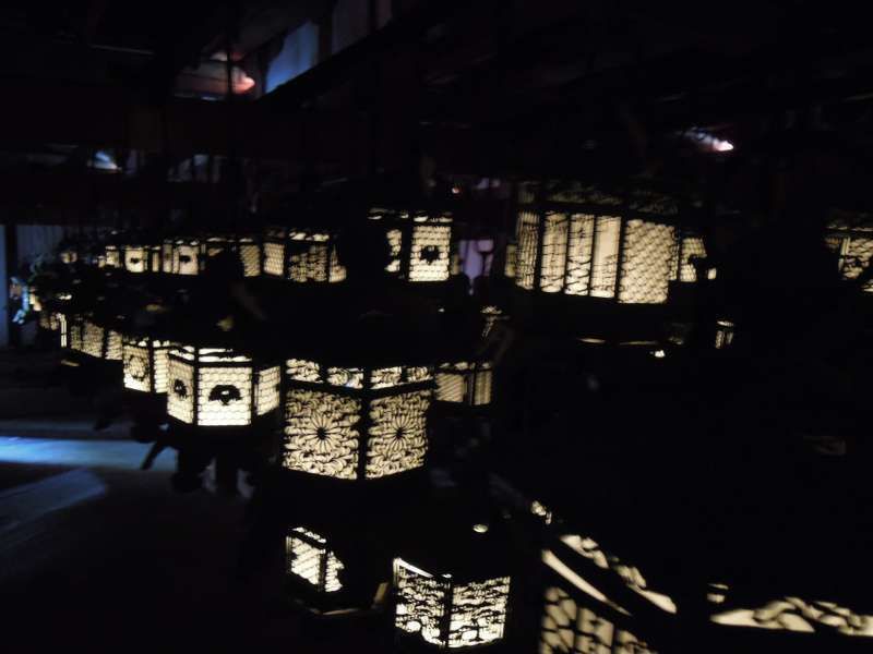 Kyoto Private Tour - Lantern-lit room in one of the buildings in Kasuga Grand Shrine