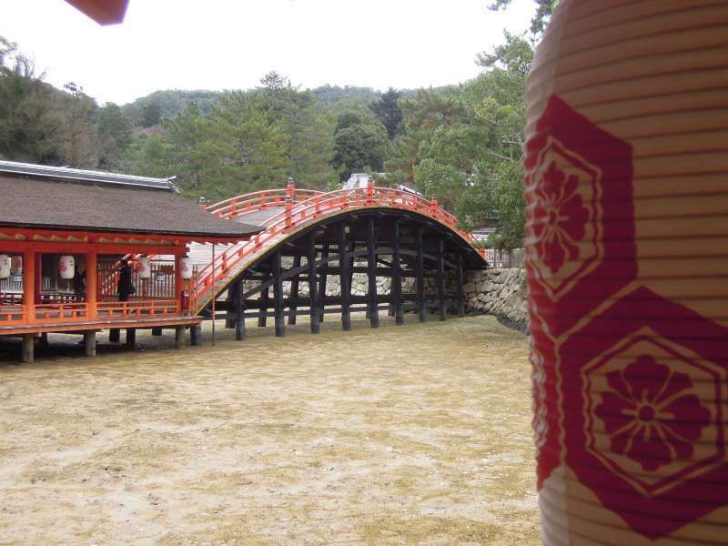 Kyoto Private Tour - The arch-shaped bridge at Itsukushima Shrine