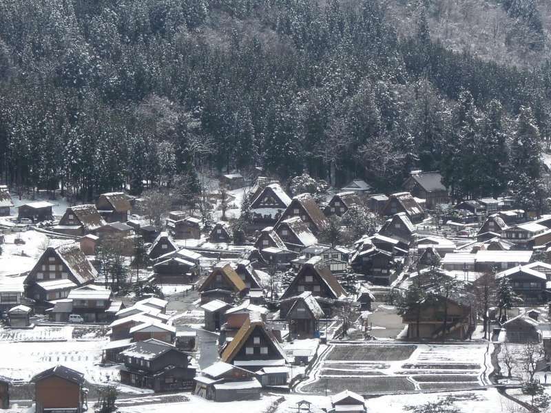 Kyoto Private Tour - From the observatory of Shirakawa-go village 