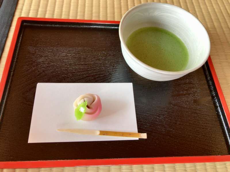 Yokohama Private Tour - Matcha and Japanese sweets served in a tea house at Hamarikyu Garden in Tokyo