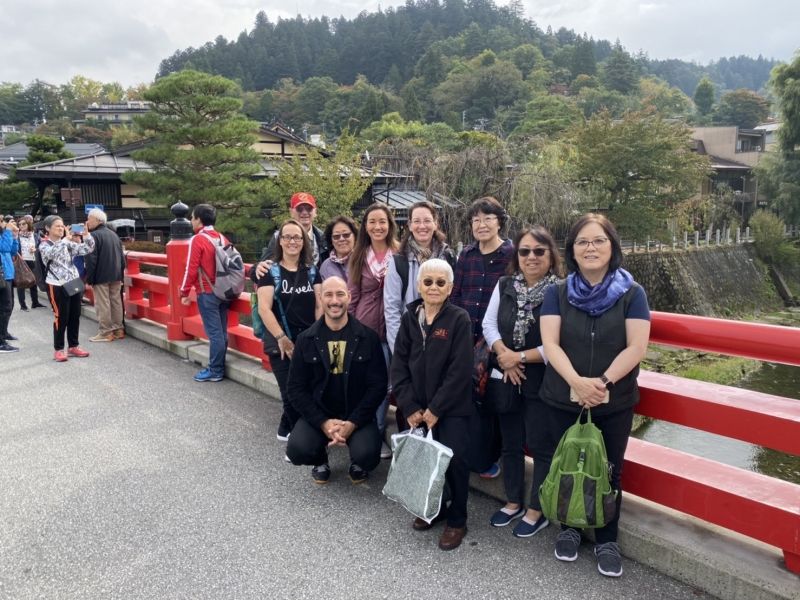 Takayama Private Tour - At Nakabashi bridge which is landmark in Takayama 