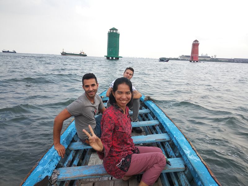 Banten Private Tour - Boating at Sunda kelapa harbour