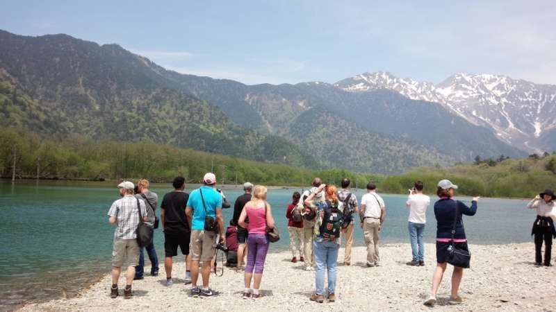 Kanagawa Private Tour - Tour members in 2016 in Kamikochi at the foot of the Japan Alps, who traveled three weeks in West Japan.