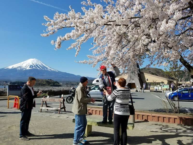 Kanagawa Private Tour - At Kawaguchiko lake near Tokyo in 2017.