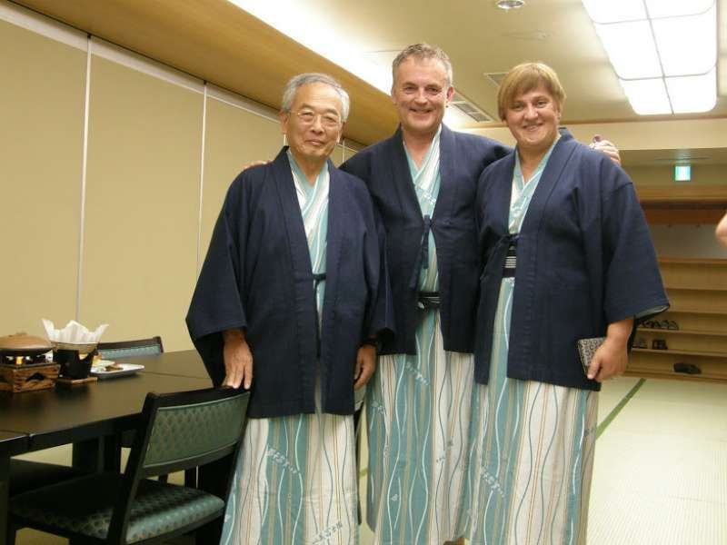 Kanagawa Private Tour - Wearing a Japanese Yukata in Hiroshima in 2017.