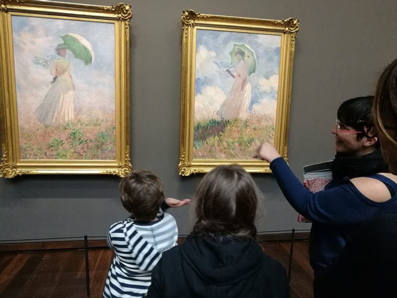 Ile-de-France Private Tour - Claude Monet, Femme à l'ombrelle tournée vers la droite, and pendant, Musée d'Orsay