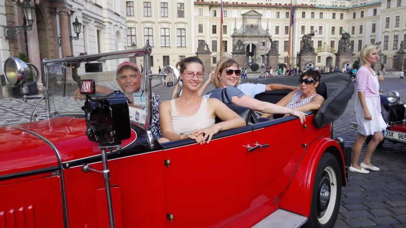 Prague Private Tour - Vintage car tour, at Prague castle