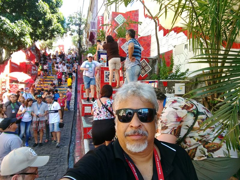 Rio de Janeiro Private Tour - The world famous Celaron stairs.