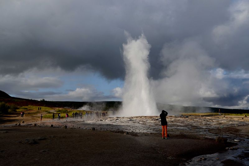 Reykjavik Private Tour - Strokkur spouting spring in Geysir geothermal area