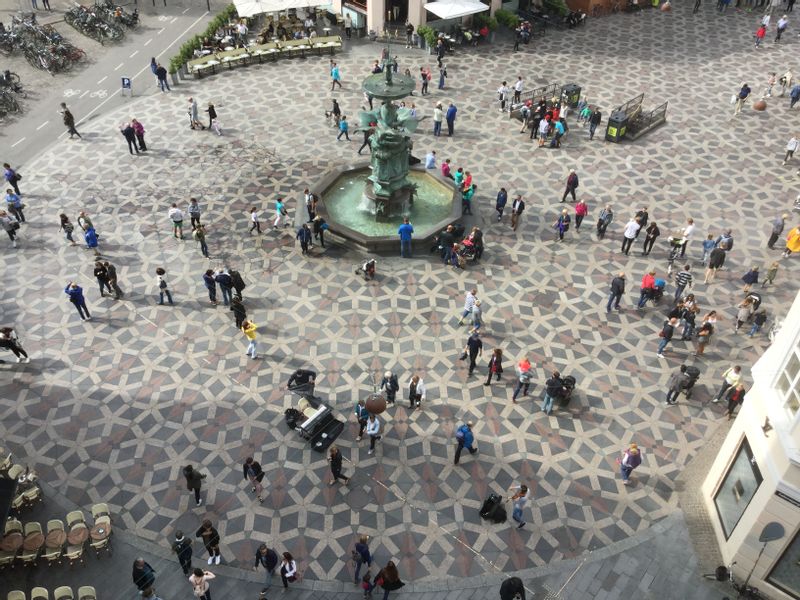 Copenhagen Private Tour - Stork Fountain in the middle of Strøget, shopping street