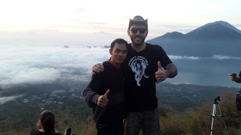 Bali Private Tour - Enjoying the view of Mount Batur