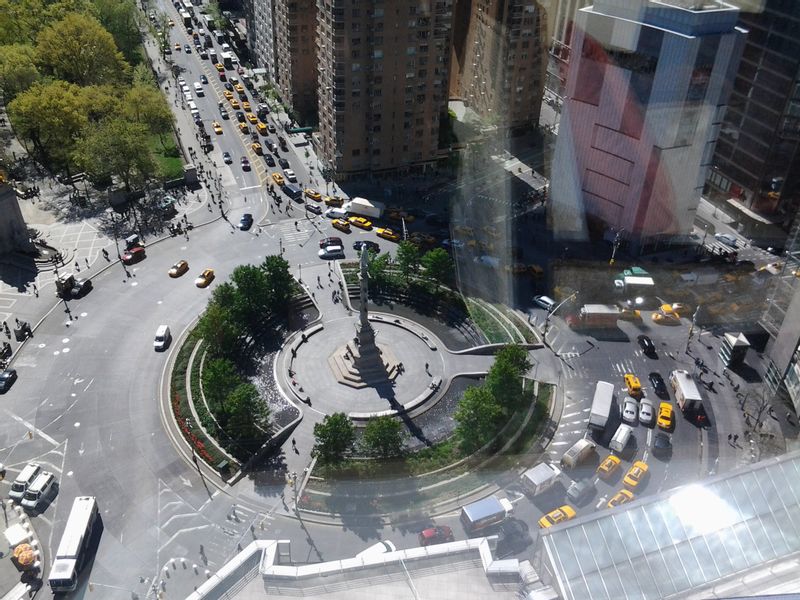 New Jersey Private Tour - Columbus Circle view from Mandarin Oriental Hotel