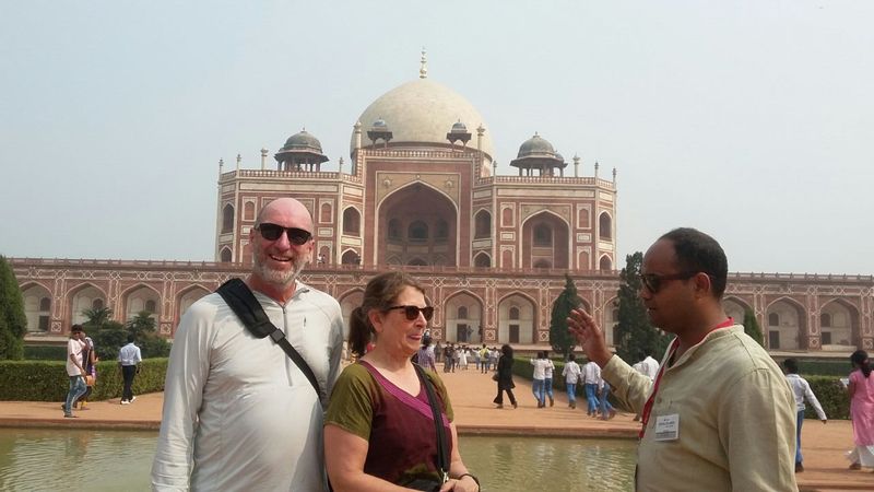 Delhi Private Tour - With my valued guests at Humayun's Tomb, Delhi
