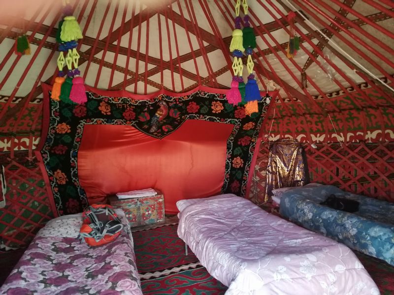 Bishkek Private Tour - Inside of the Yurt in Sonkul lake