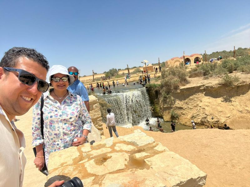 Giza Private Tour - water falls at Fayoum