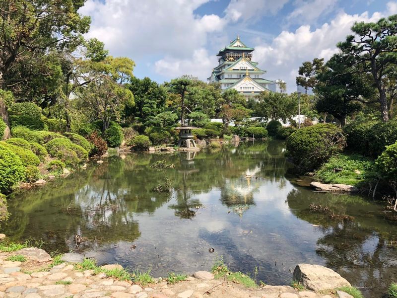 Osaka Private Tour - The garden in Osaka Castle
