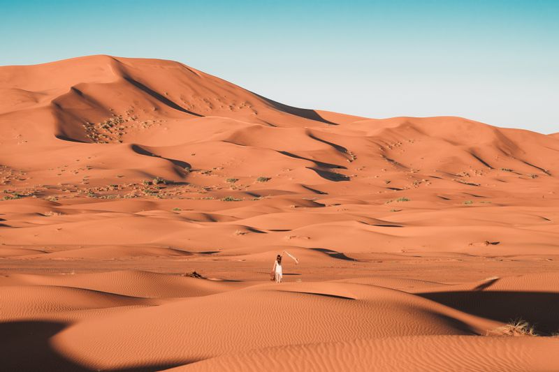 Marrakech Private Tour - Sahara Desert in Morocco, on the edge of Erg Chebbi.