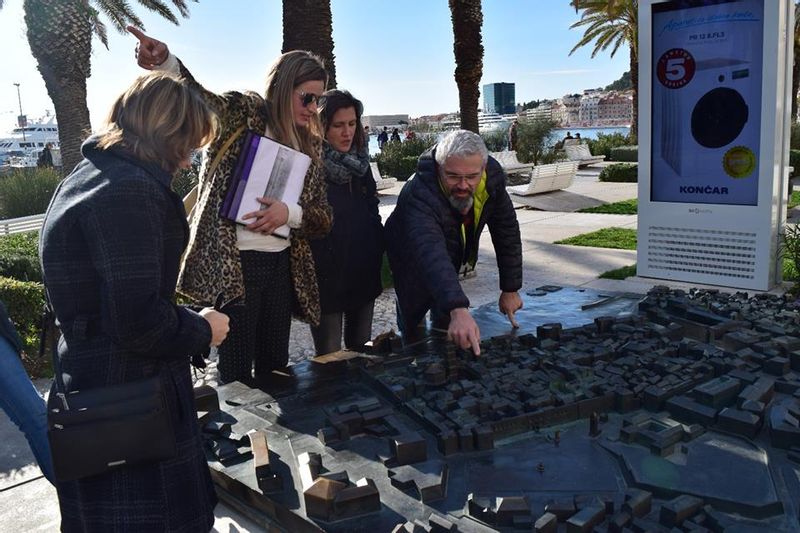 Split-Dalmatia County Private Tour - Near 3D model of Split on Split's promenade