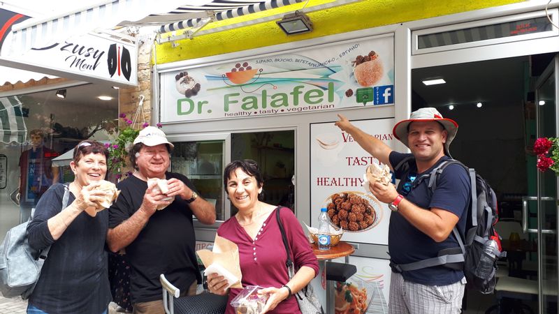 Elbasan Private Tour - Falafel time in Ohrid, North Macedonia.