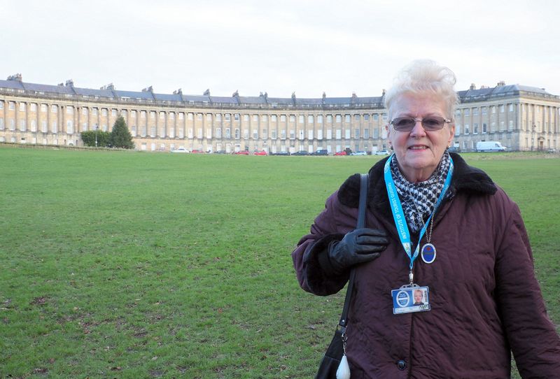 Bath Private Tour - Sue at the Royal Crescent