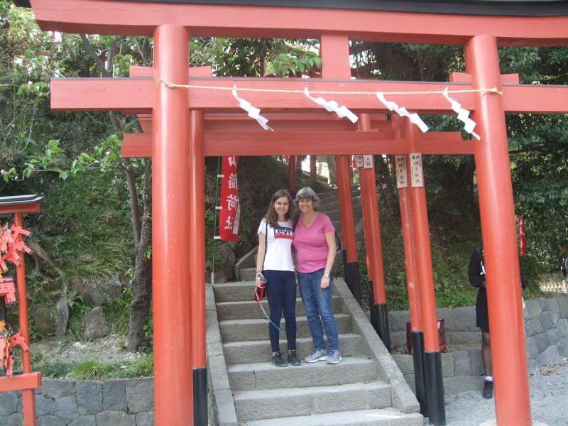 Kanagawa Private Tour - Under the red torii gates of Maruyama Inari Shrine at Tsurugaoka Hachiman Shrine 