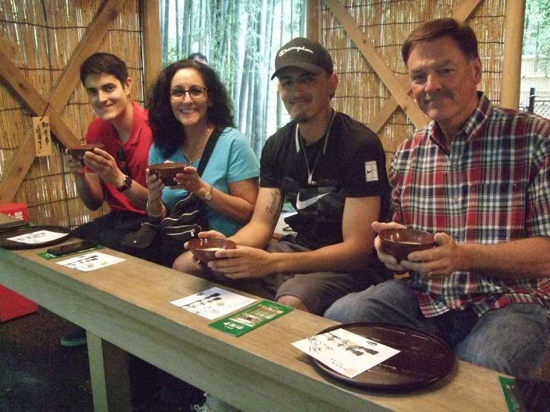 Kanagawa Private Tour - Enjoying matcha greentea at a teahouse of The Bamboo Temple