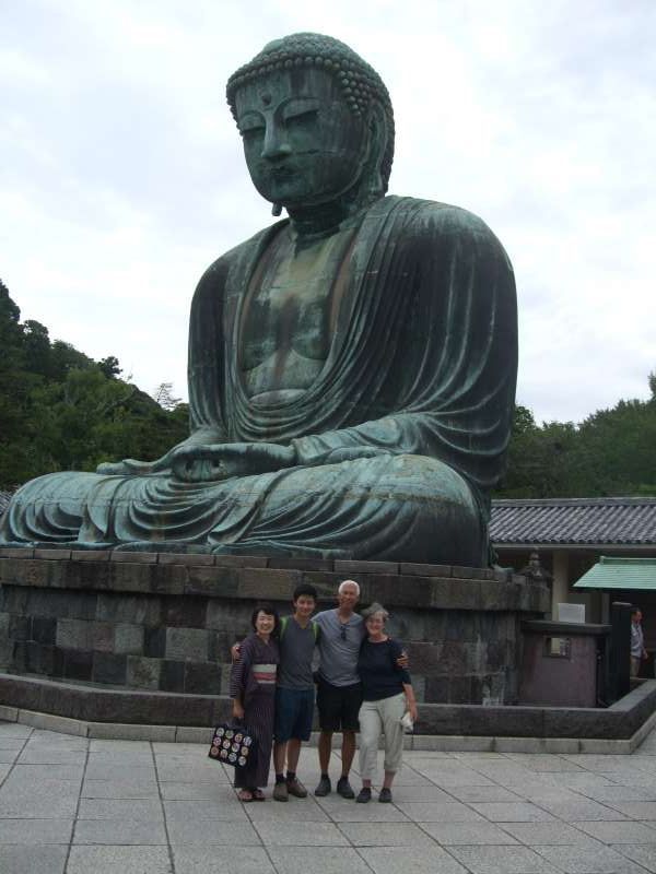 Kanagawa Private Tour - Great Buddha and us together under the blue sky