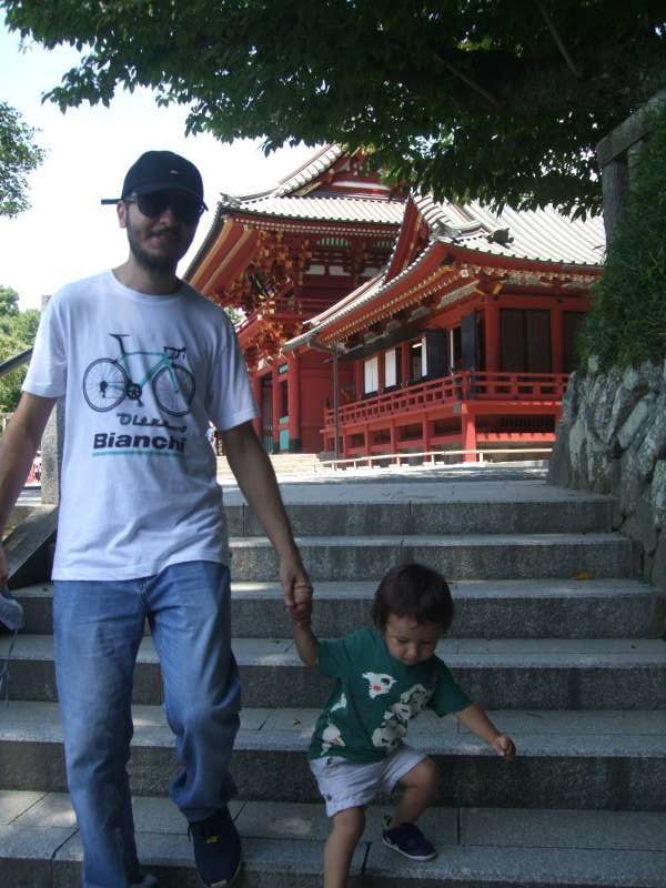 Kanagawa Private Tour - On our way down from the main hall of Tsurugaoka Hachiman Shrine