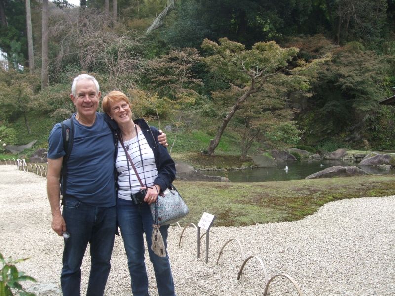 Kanagawa Private Tour - In front of Hojo Garden