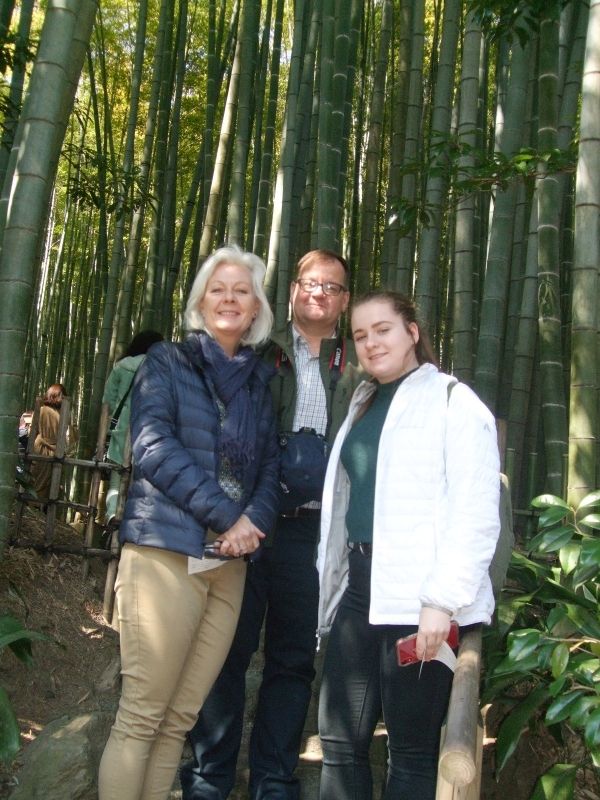 Kanagawa Private Tour - At the entrance of the bamboo grove in Hokokuji Temple