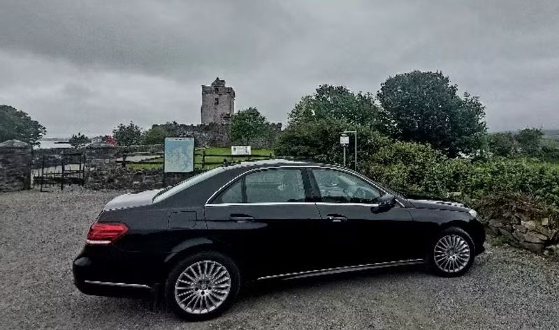 Galway Private Tour - a Mercedes-Benz sedan with AC