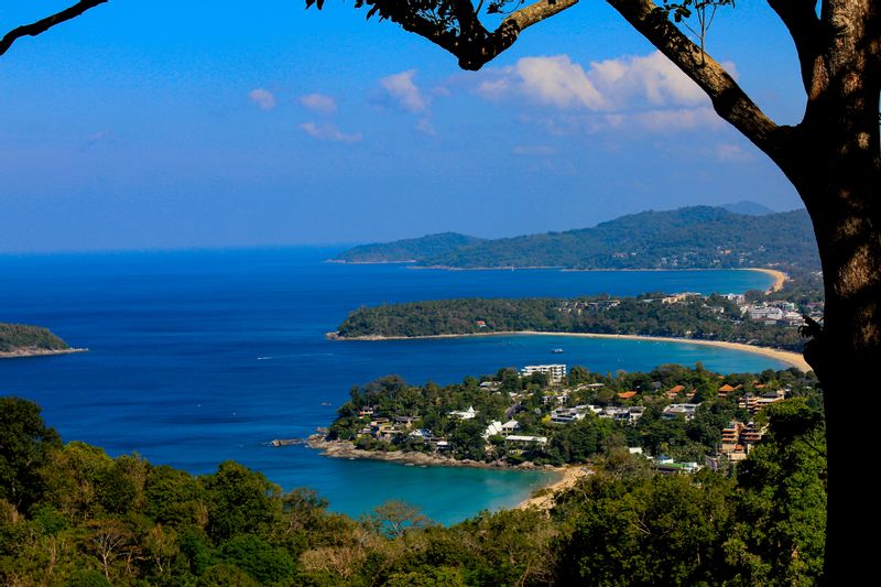 Phuket Private Tour - Karon View Point. Photo with 3 beaches includes Karon, Kata and Kata Noi