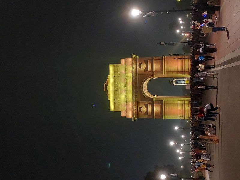 Delhi Private Tour - India Gate at night 