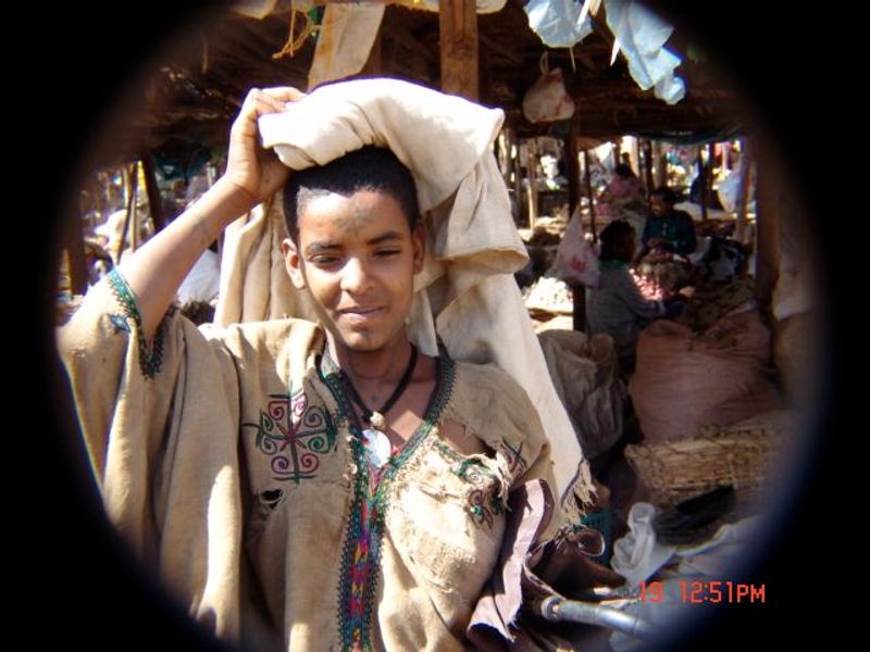 Addis Ababa Private Tour - Amhara woman in the countryside 