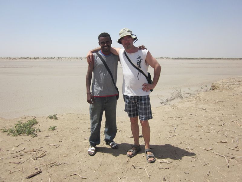 Addis Ababa Private Tour - Memorial photo with my guest in Danakil depression 