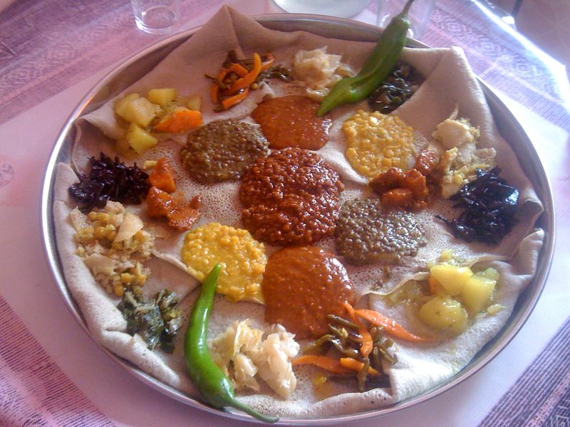 Addis Ababa Private Tour - Staple food of most Ethiopian's called "Injera" with variety of stew